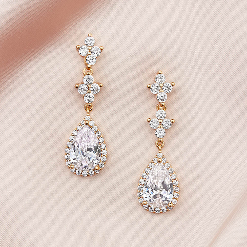 Flipkart.com - Buy VAGHBHATT Rhinestone Dangle Statement Earrings Trendy  Stylish Crystal Drop Earrings Sterling Silver Drops & Danglers Online at  Best Prices in India