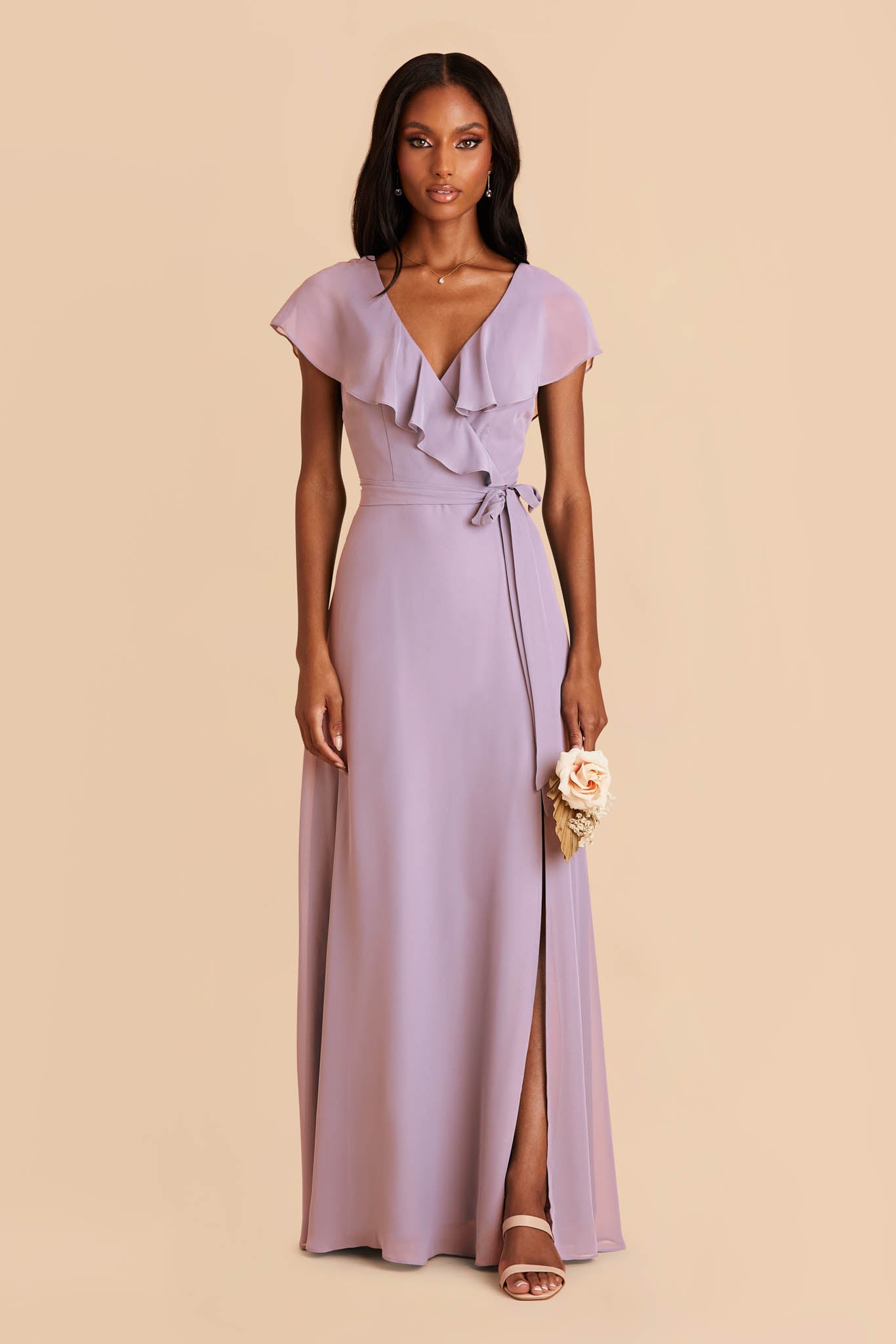 Lavender Juliet Halter Neck Bridesmaid Dress | Birdy Grey