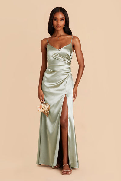 Ladivine CD875 Size 12 Lavender Long Fitted Satin Maxi Slit Prom Dress –  Glass Slipper Formals