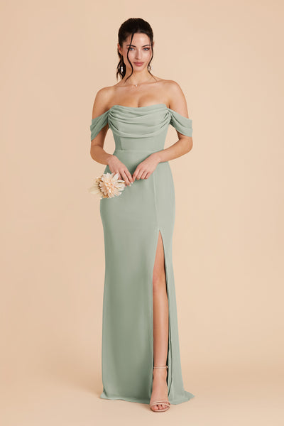 Long Dark Green Velvet Bridesmaid Dresses with Double Straps –  loveangeldress