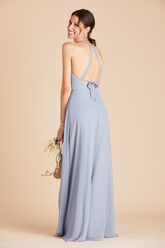 Moni convertible bridesmaid dress in dusty blue by Birdy Grey, image 1