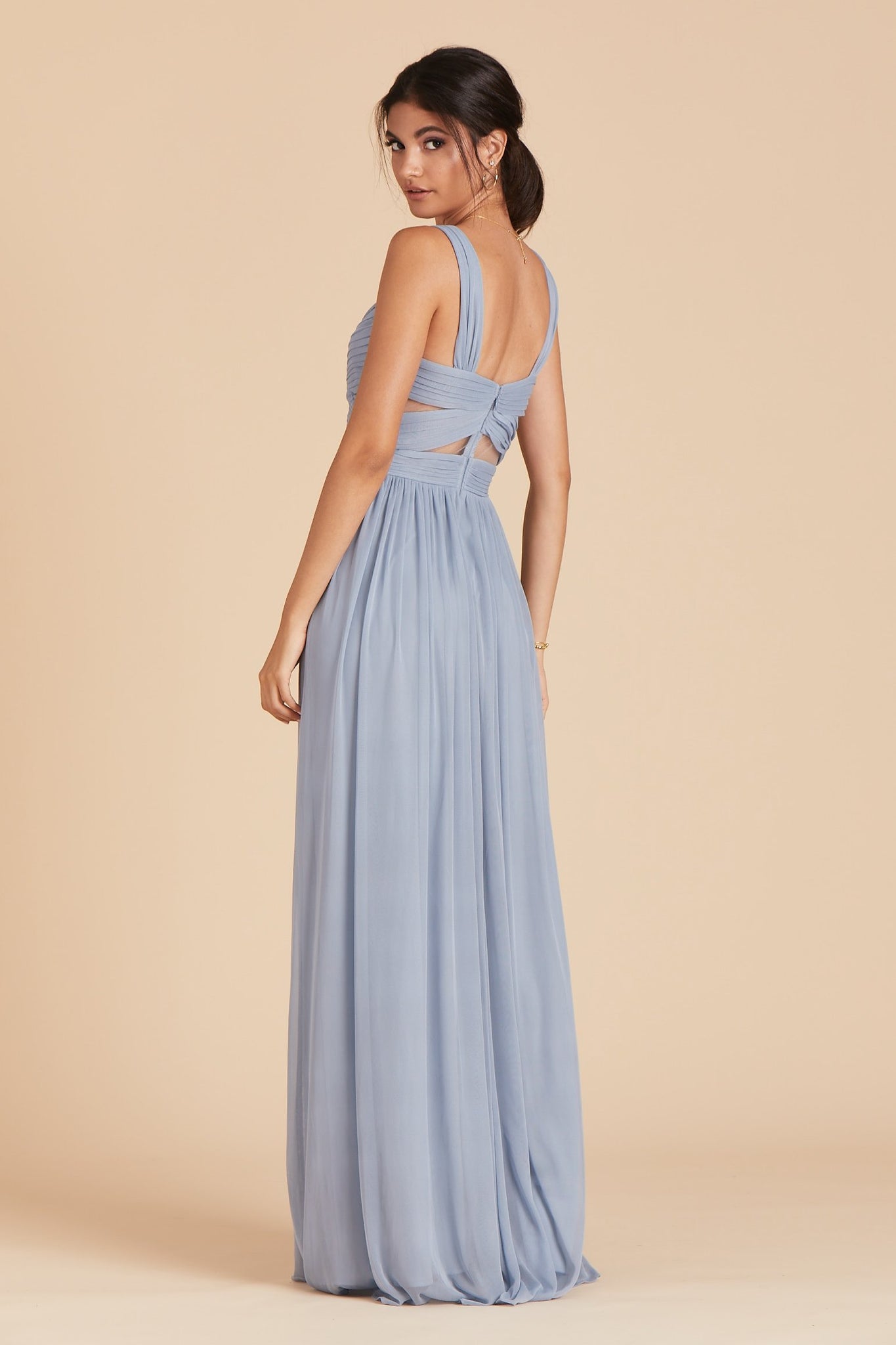 Elsye Bridesmaid Dress in Dusty Blue | Birdy Grey