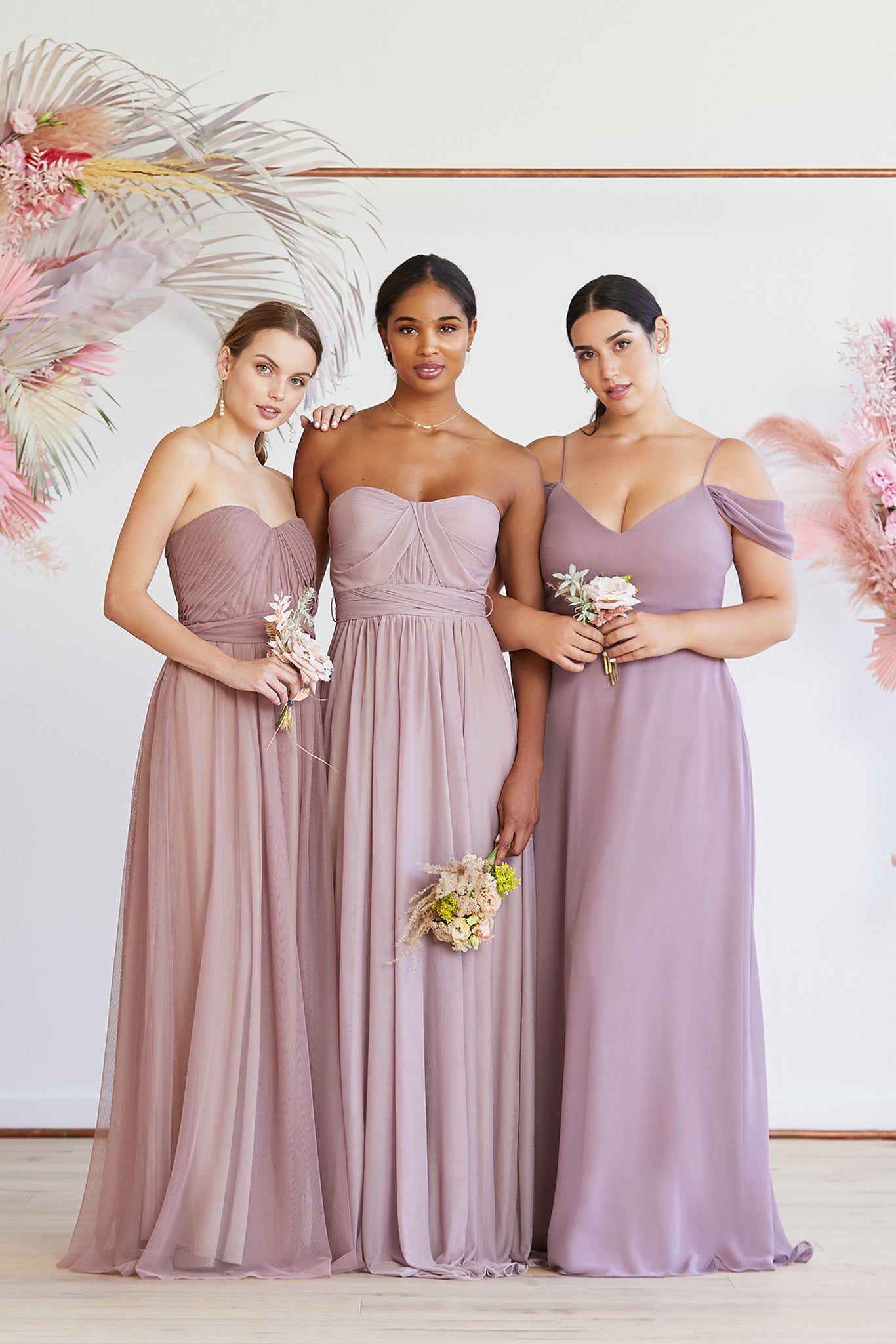 Grace Convertible Chiffon Bridesmaid Dress In Dark Mauve Birdy Grey Ubicaciondepersonascdmx 8855