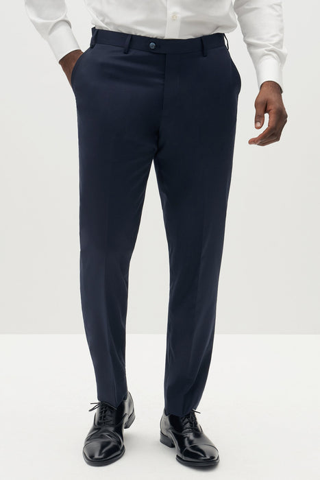 Super Slim Phoenix Formal Navy Solid Trouser - Soak