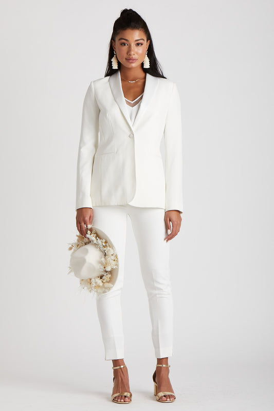 Women's White Tuxedo by SuitShop | Birdy Grey