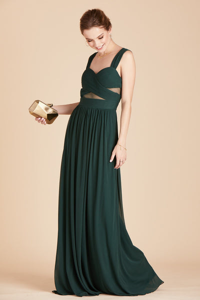Elsye Bridesmaid Dress in Emerald | Birdy Grey