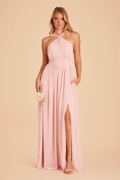 Blush Pink African African Bridesmaid Dresses 2021 2021 With Sheer Jewel  Neckline, Lace Appliques, And High Split Perfect For Formal Parties And  Evening Events From Verycute, $23.52