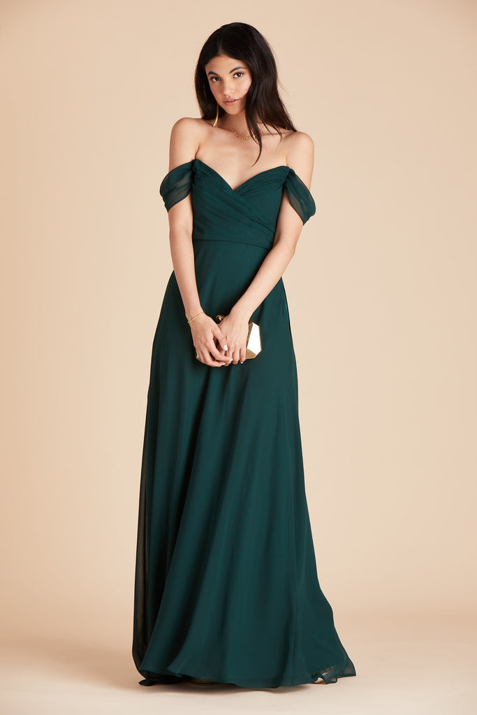 Birdy Grey Bridesmaid Dress Color Swatches | Chiffon in Emerald