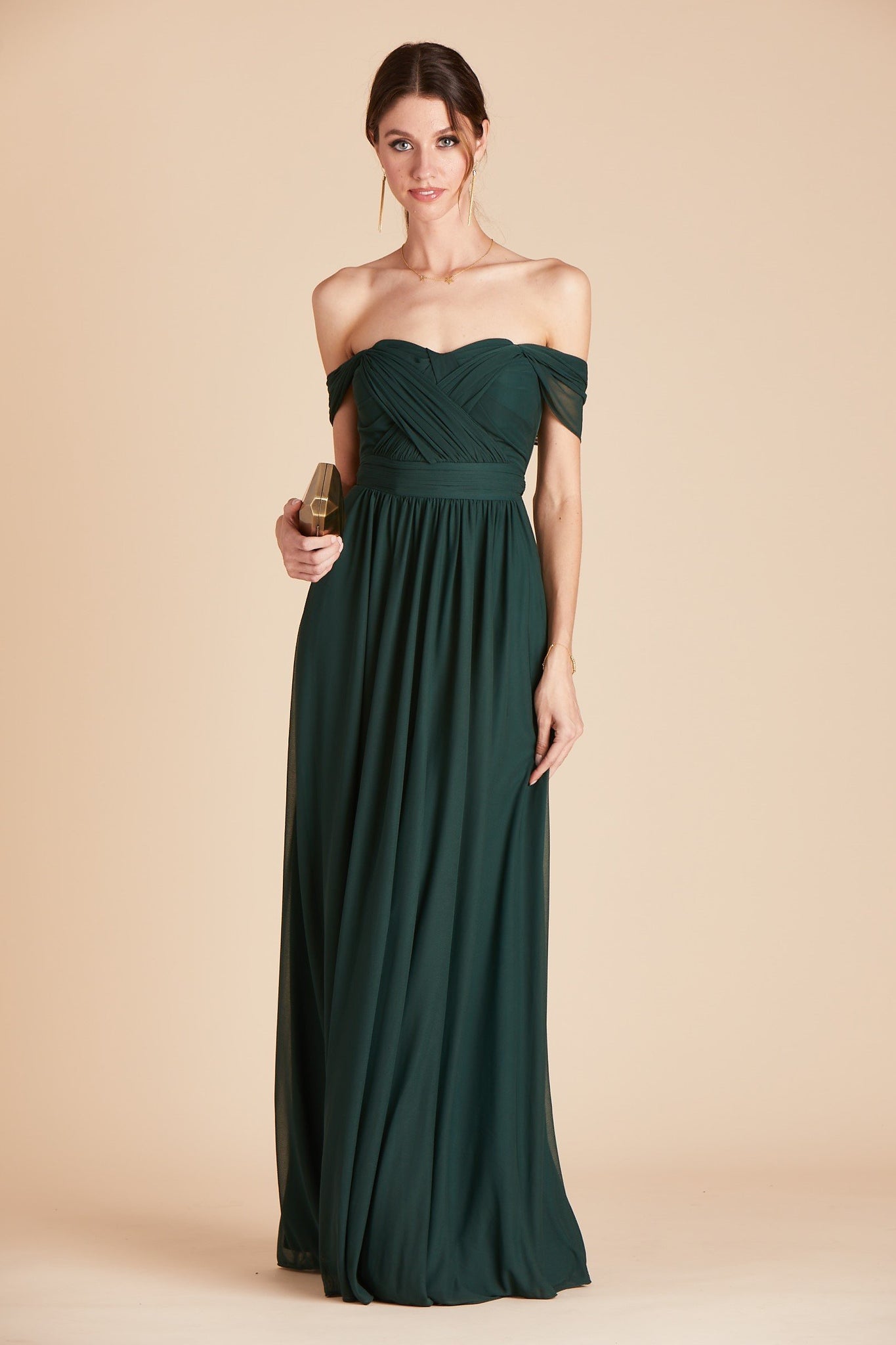 Chicky Convertible Bridesmaid Dress in Emerald | Birdy Grey