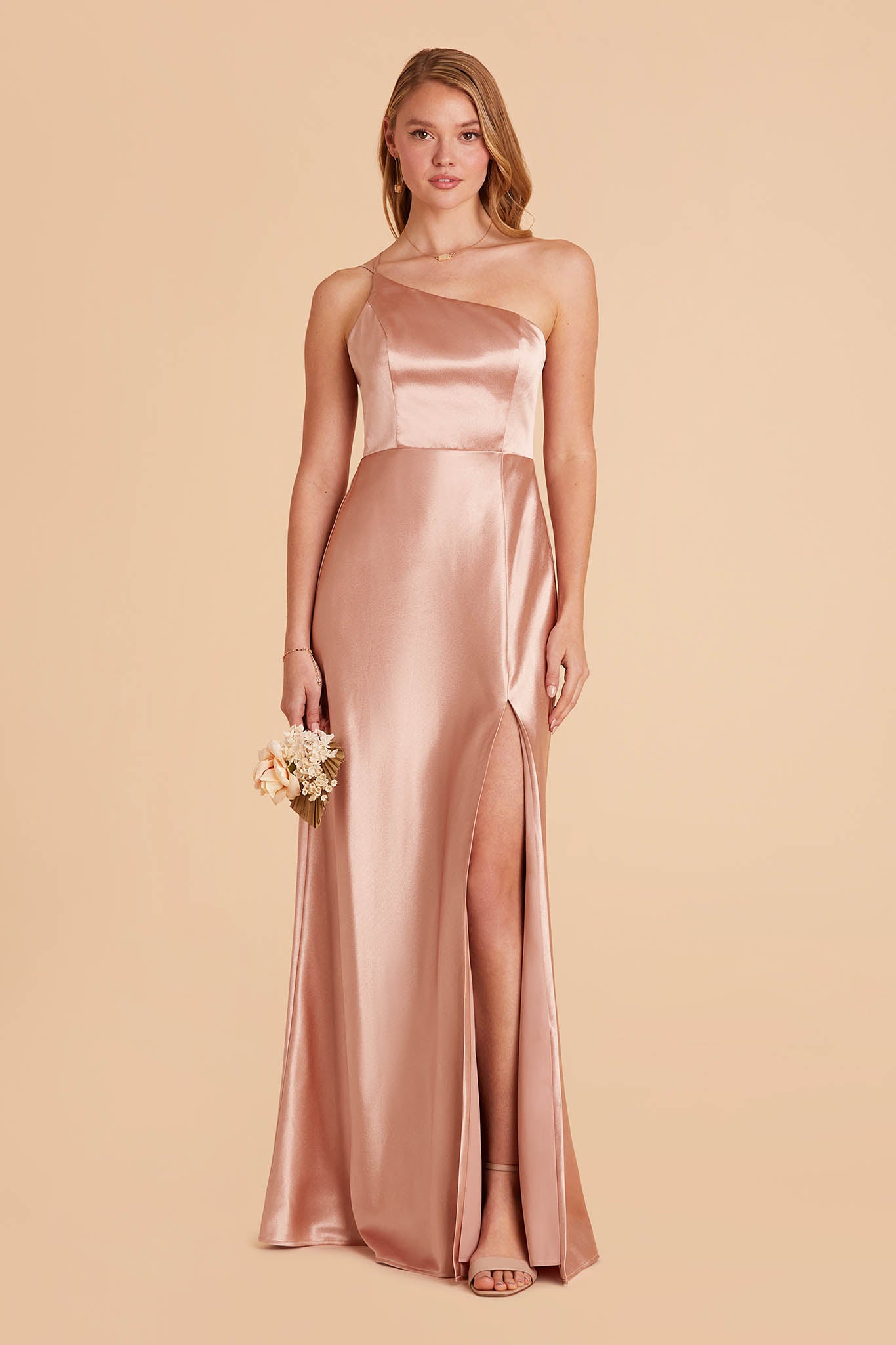 Kensie Rose Gold Satin Dress Birdy Grey 4436