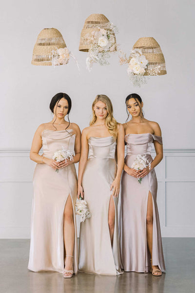 The Most Stunning Champagne Bridesmaid Dresses in Every Style