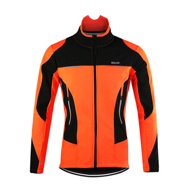 mens orange cycling jacket