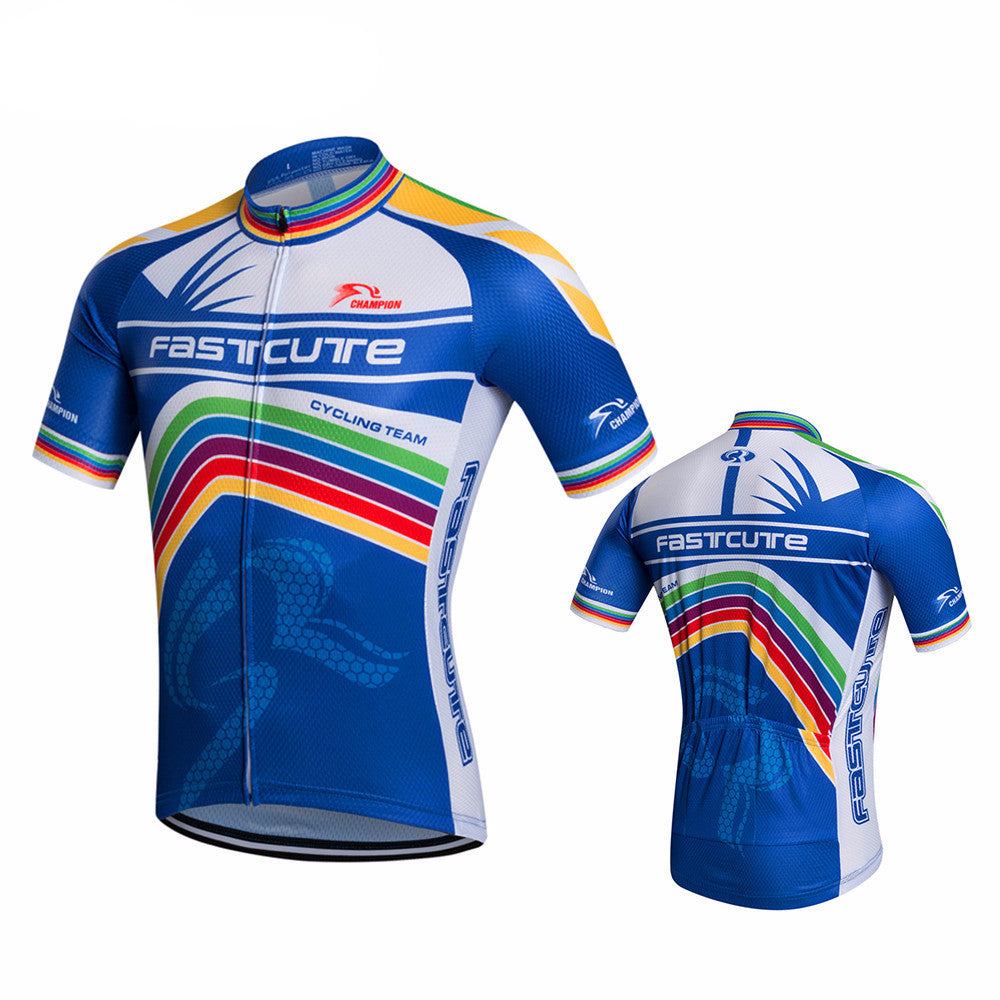 multi coloured cycling jersey