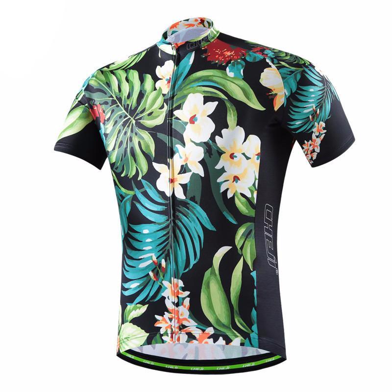 floral bike jersey