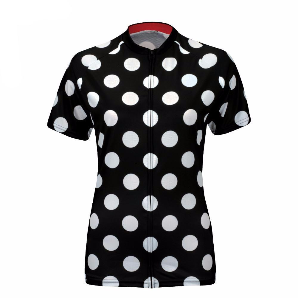 polka dot bike jersey