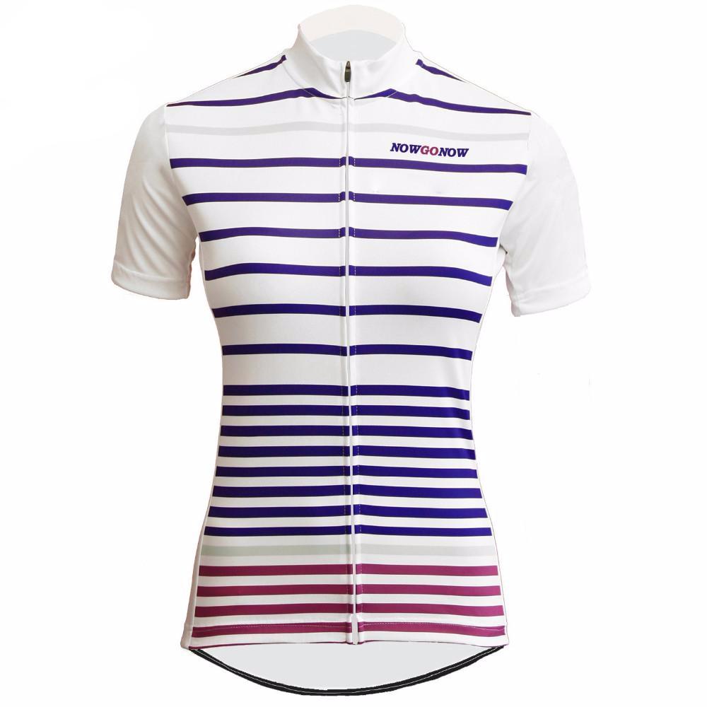 striped cycling jersey