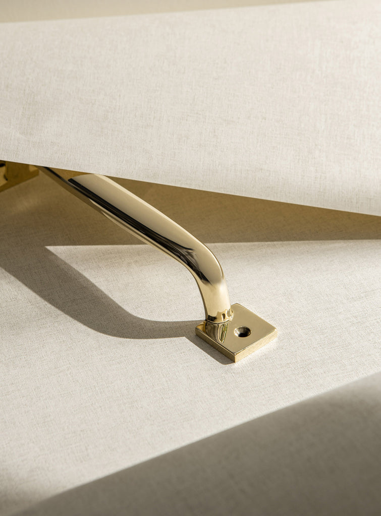 Washwood pull - polished brass un-lacquered