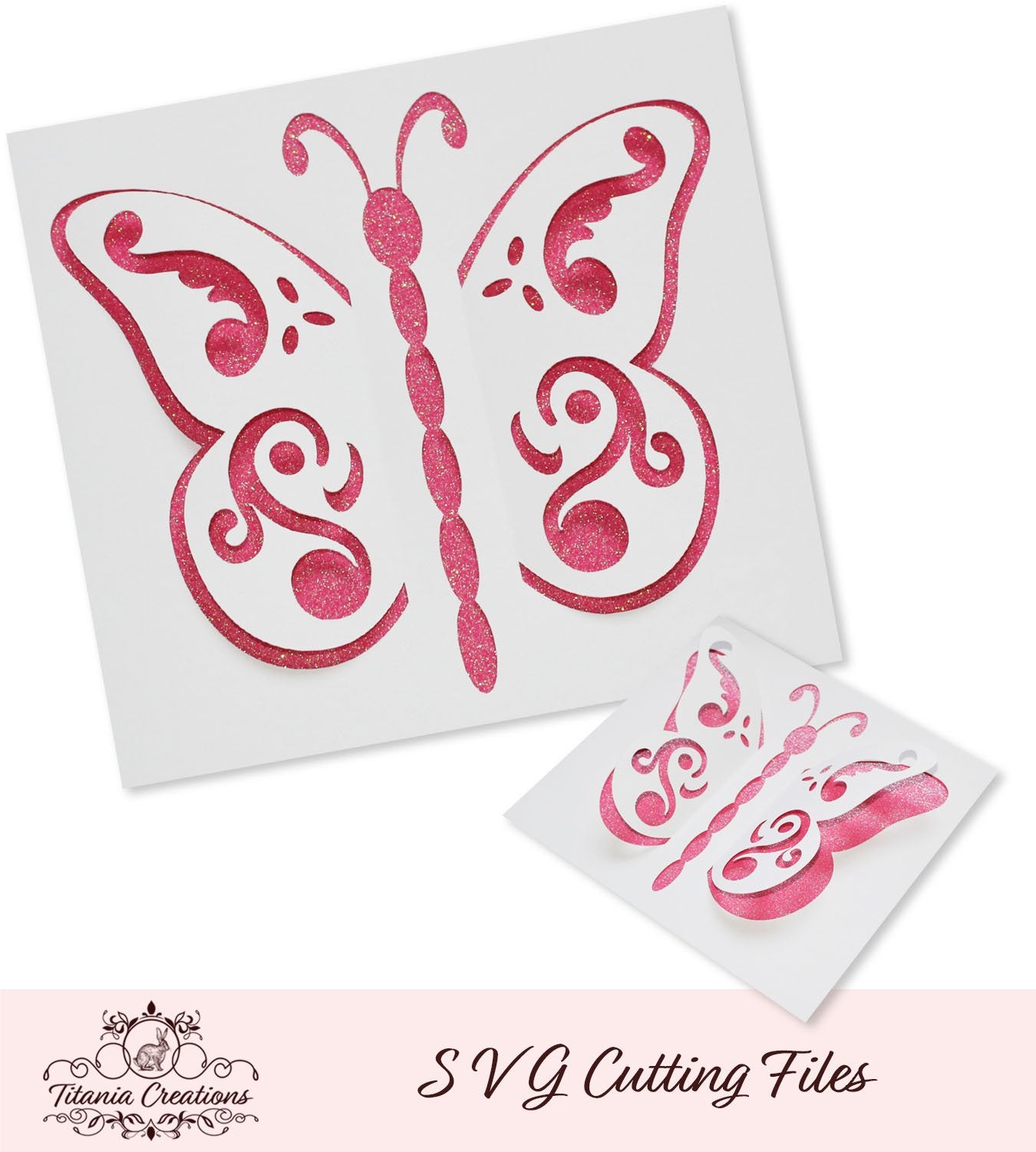Download Butterfly 3D Pop Up SVG - Titania Creations