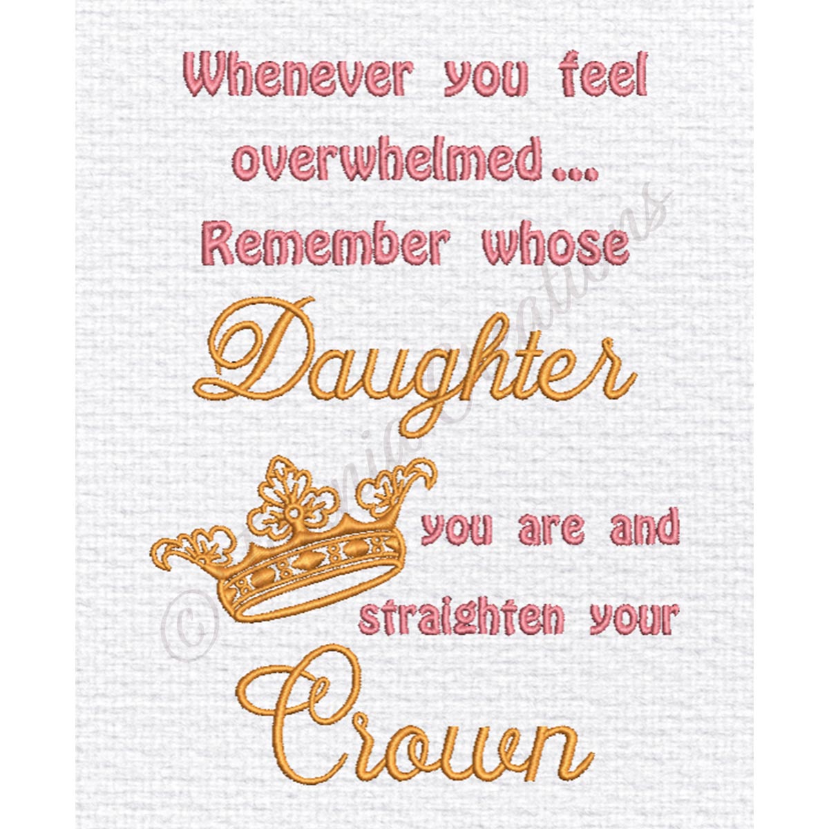 Download Daughter Straighten Your Crown 5x7 Titania Creations