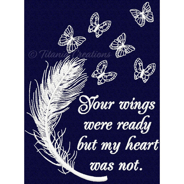 Download Your Wings Were Ready Feather Butterflies 5x7 Titania Creations