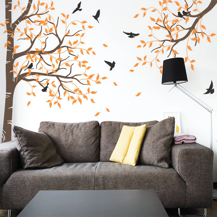 Tree and Branch with Birds Wall Sticker
