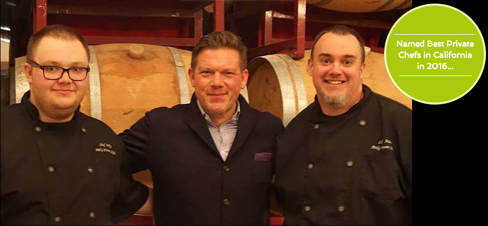 Chef Mike and Chef Sean Cooking for Food Network Star Tyler Florence