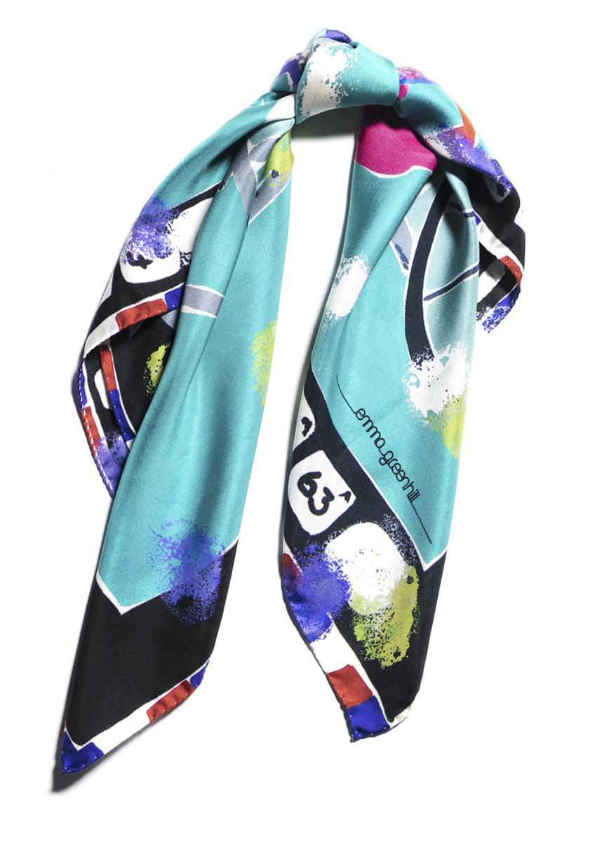 designer silk scarves