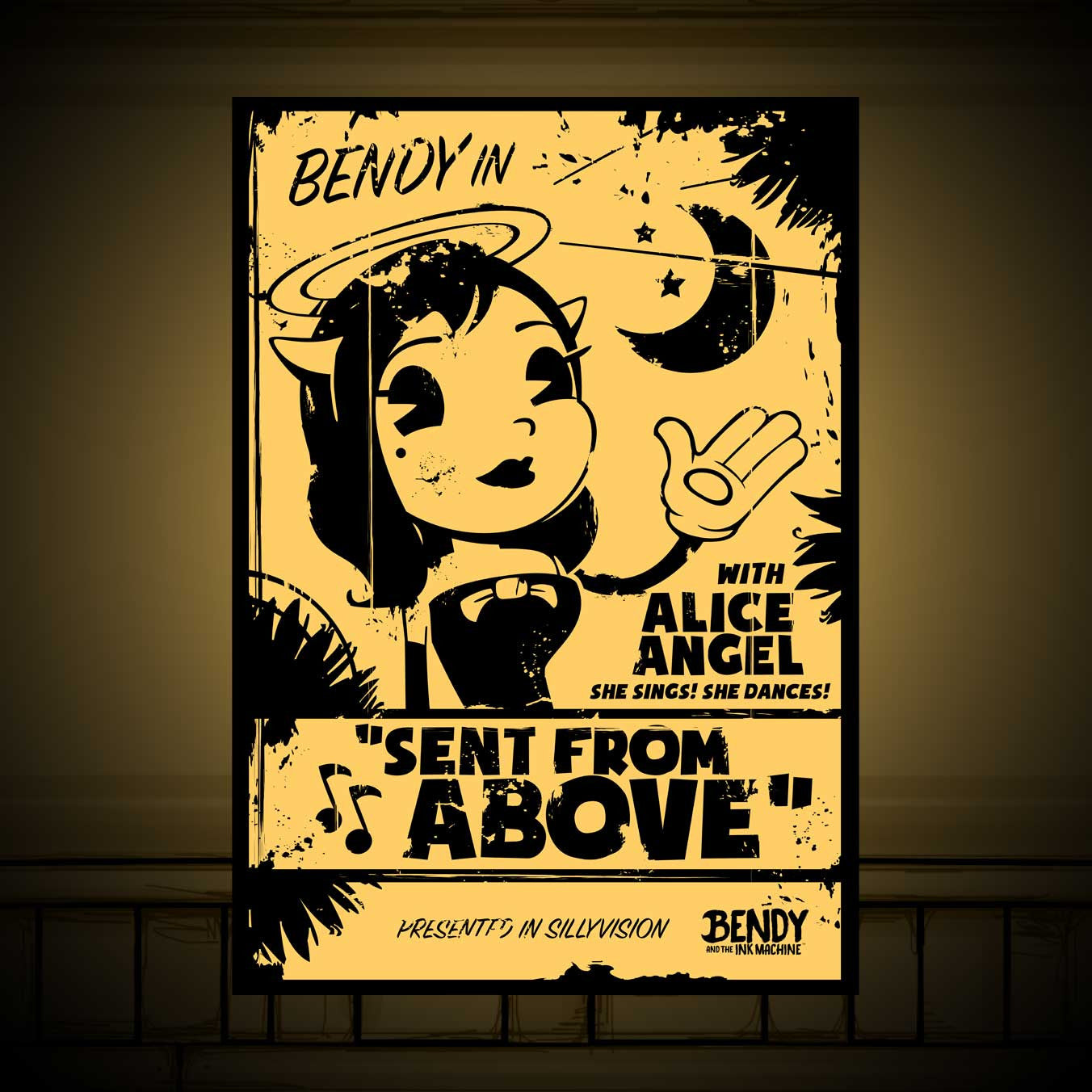 Alice Angel Sent From Above Poster Bendy And The Ink