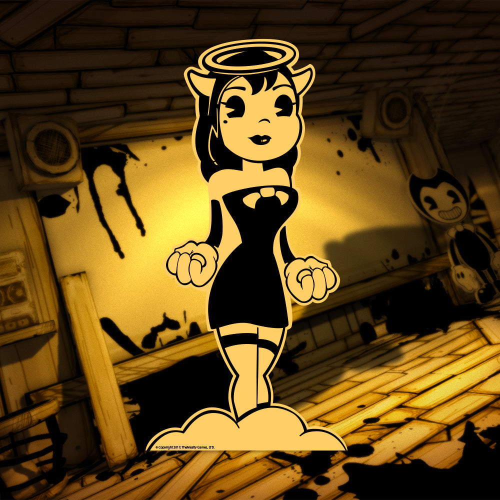 bendy and the ink machine alice angel and bendy fighting