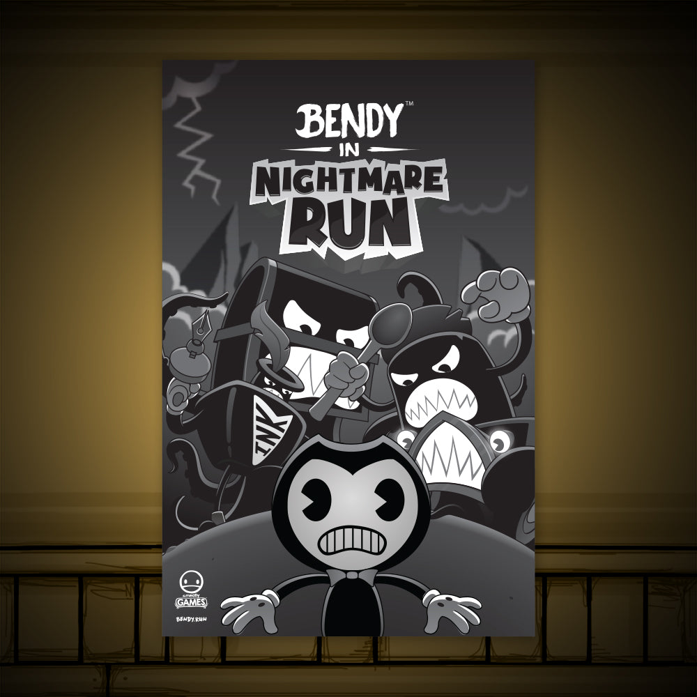 bendy in nightmare run posters