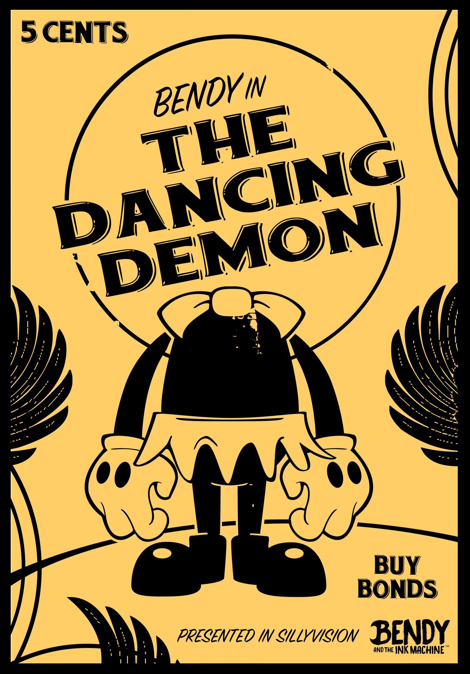 Bendy And The Dancing Demon Poster Bendy And The Ink