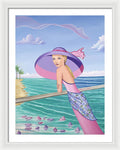 Palm Beach Purple - Framed Print - Sharon Tatem Fashion