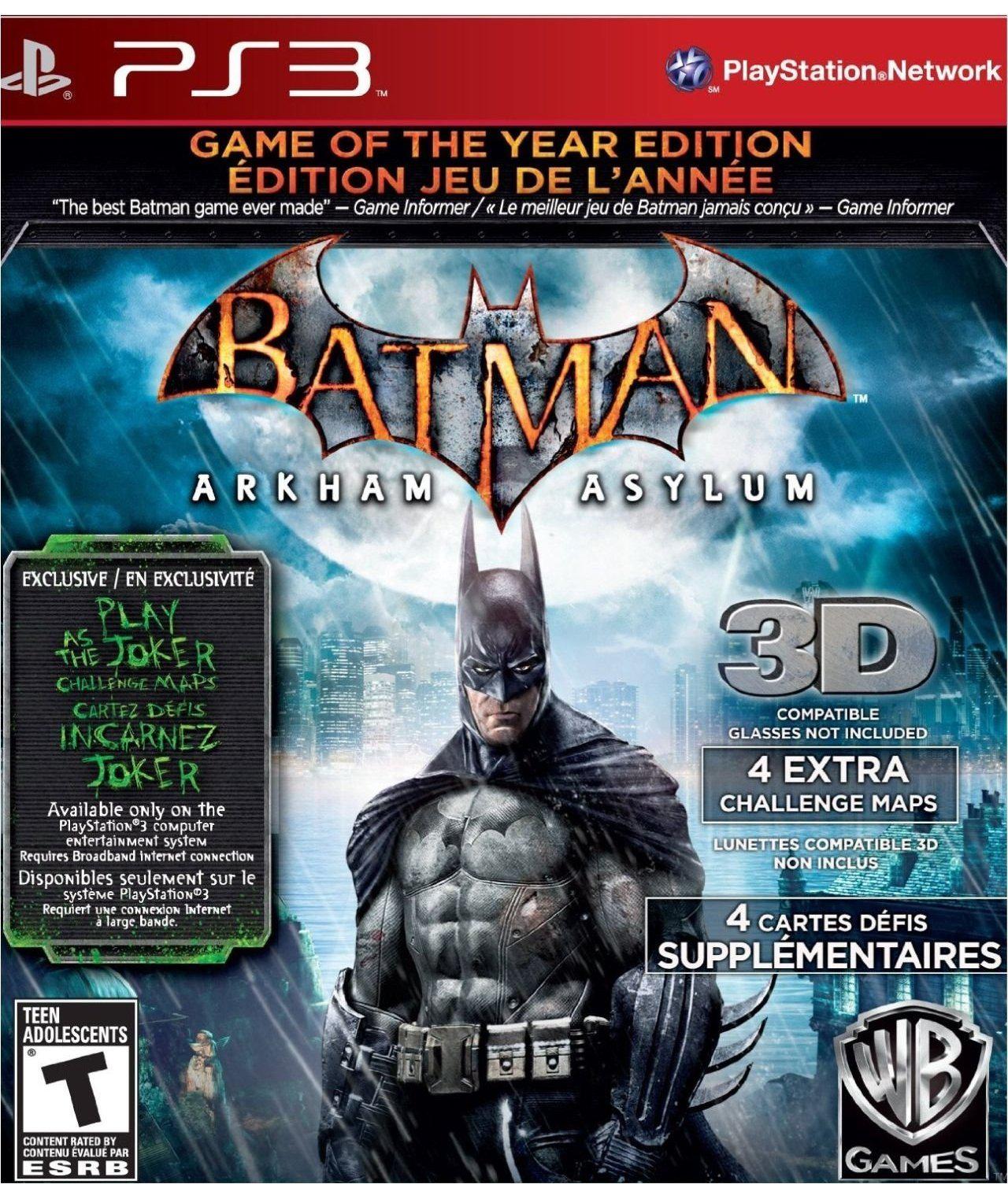 Batman: Arkham Asylum (Game of the Year Edition) - PlayStation 3 (US) –  