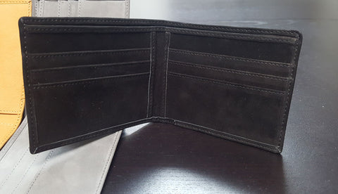 Black Suede Leather Interior Wallet Option