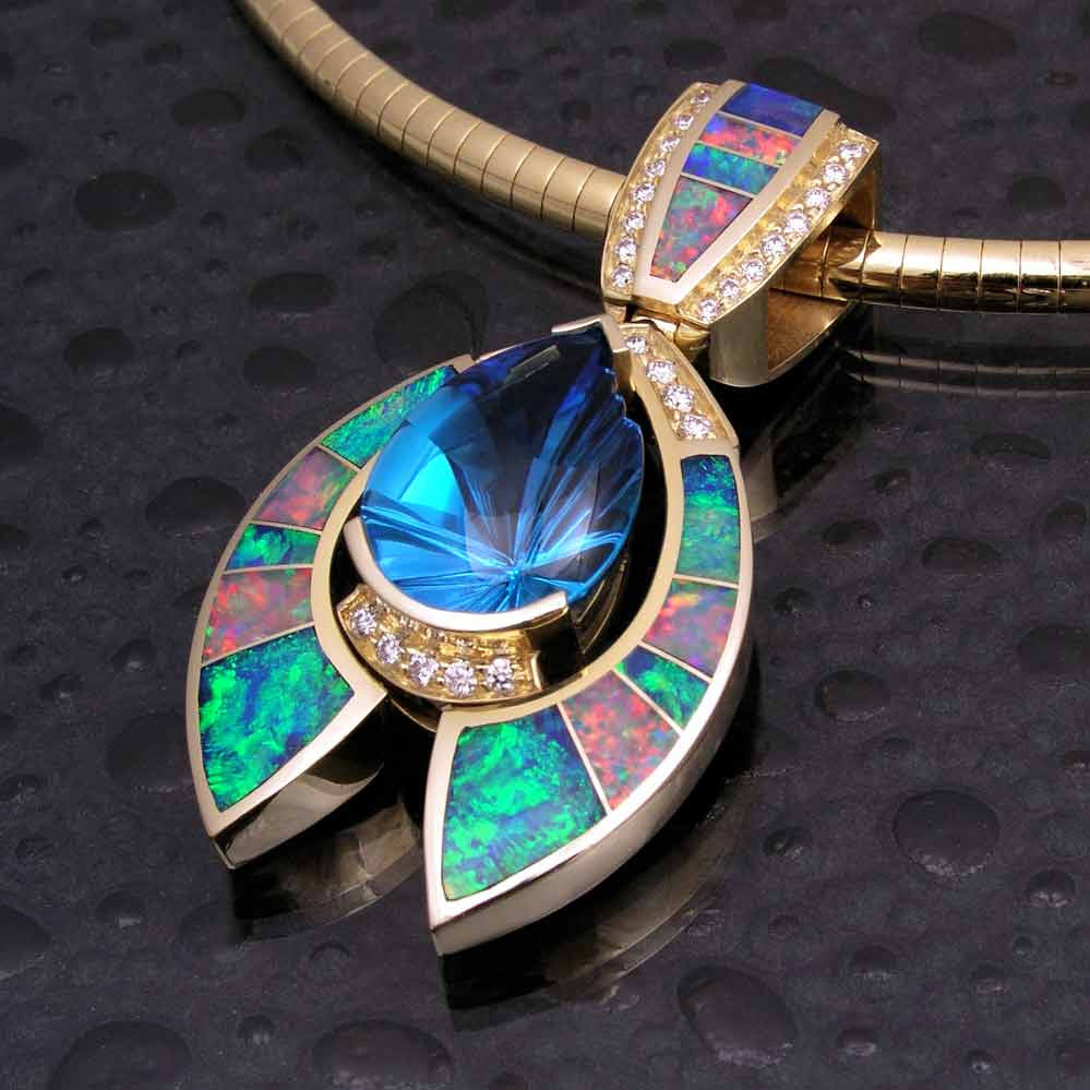 Top of the Line Australian Opal Pendant – The Hileman Collection