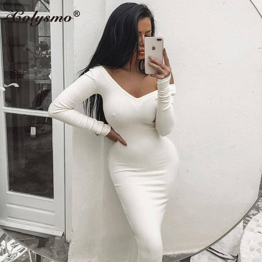 casual white winter dress