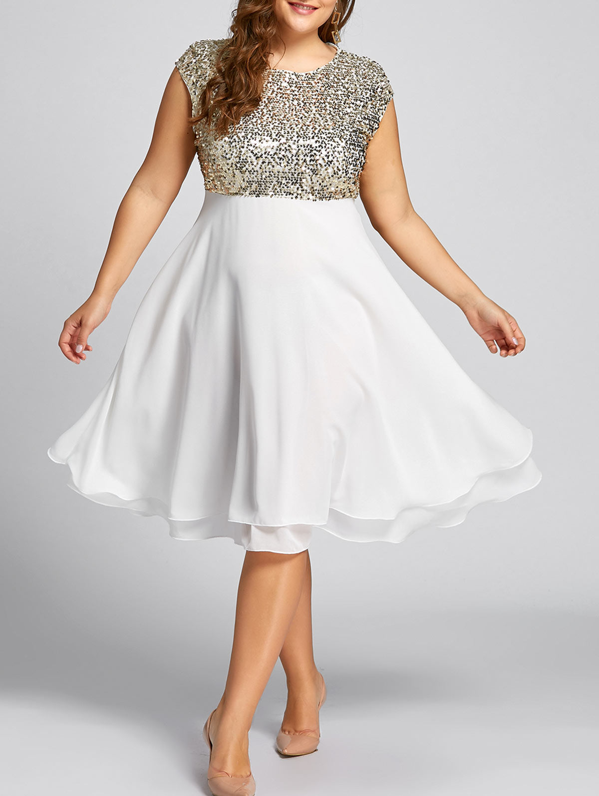 knee length sparkly dresses