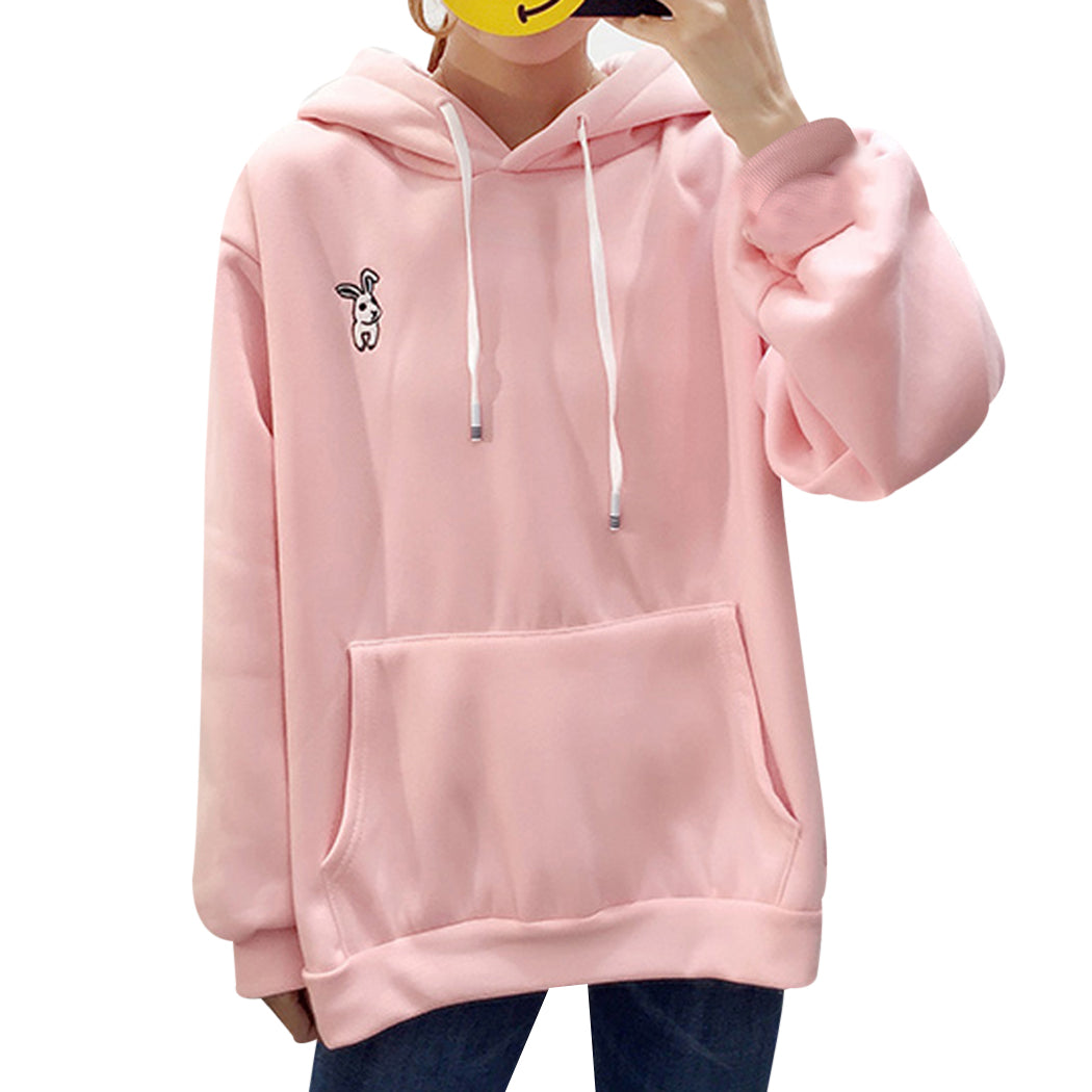 long pink hoodie