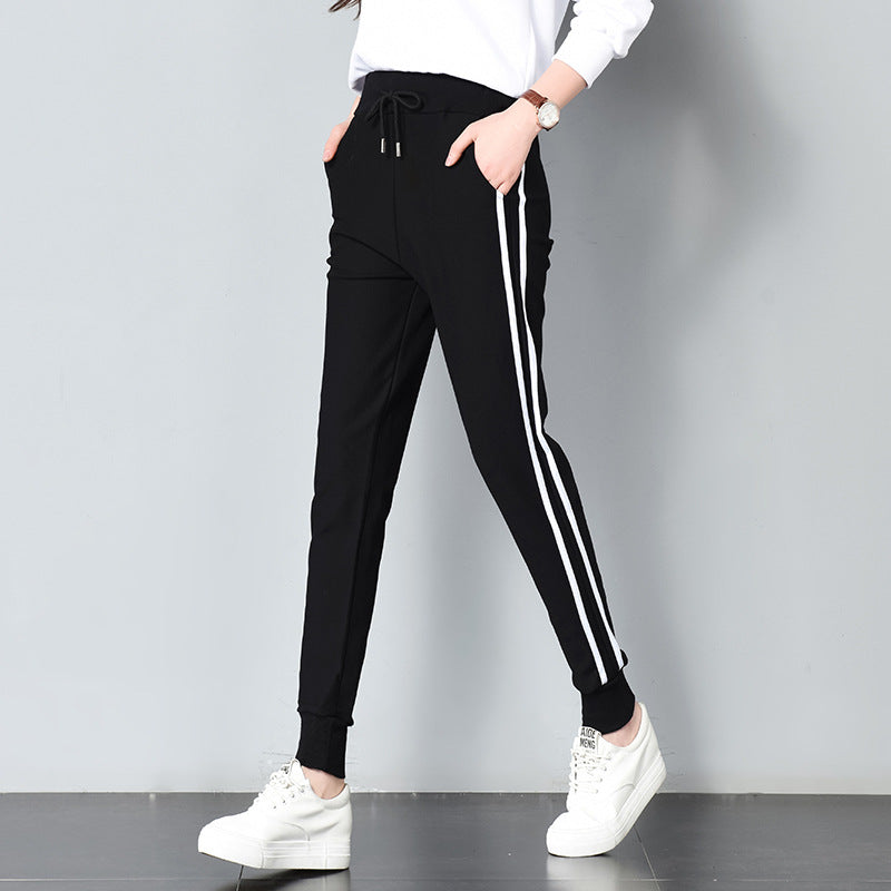 striped jogger pants womens