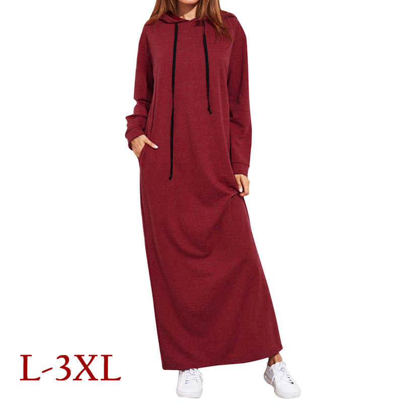 plus size long sweatshirt dress