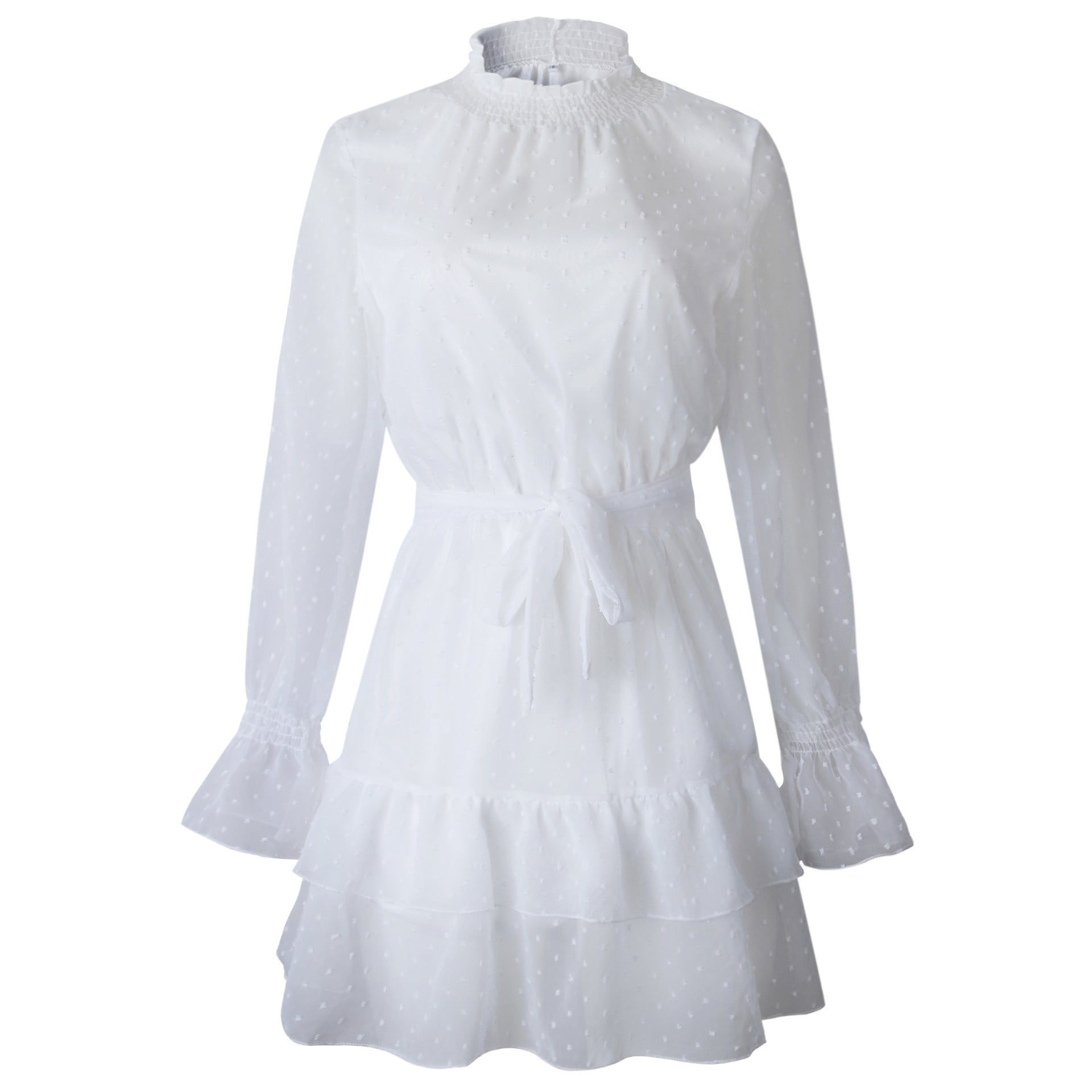 white dresses for women with sleeves