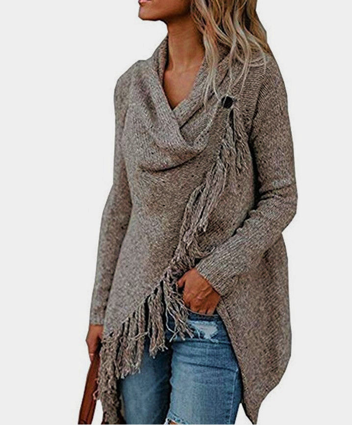 long shawl with sleeves