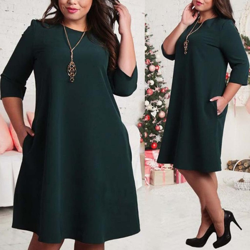 casual dress for chubby ladies