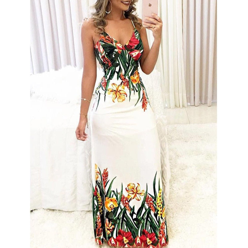 sleeveless long summer dresses