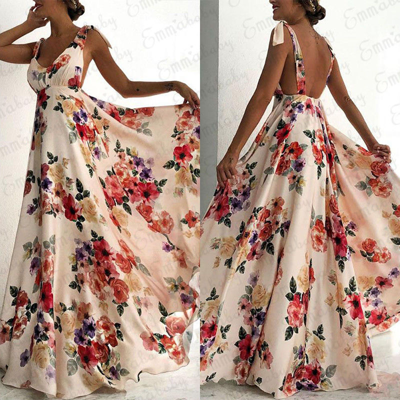 floral boho maxi dress