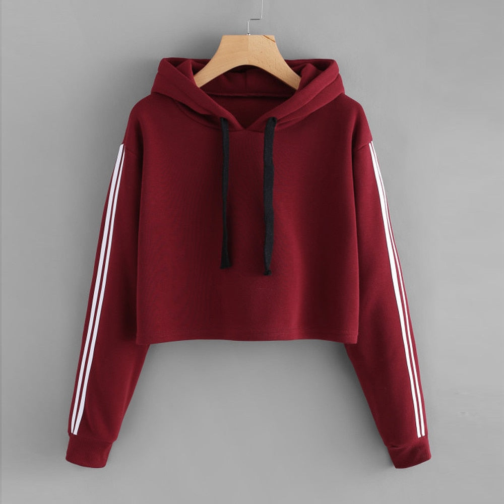 red long sleeve hoodie