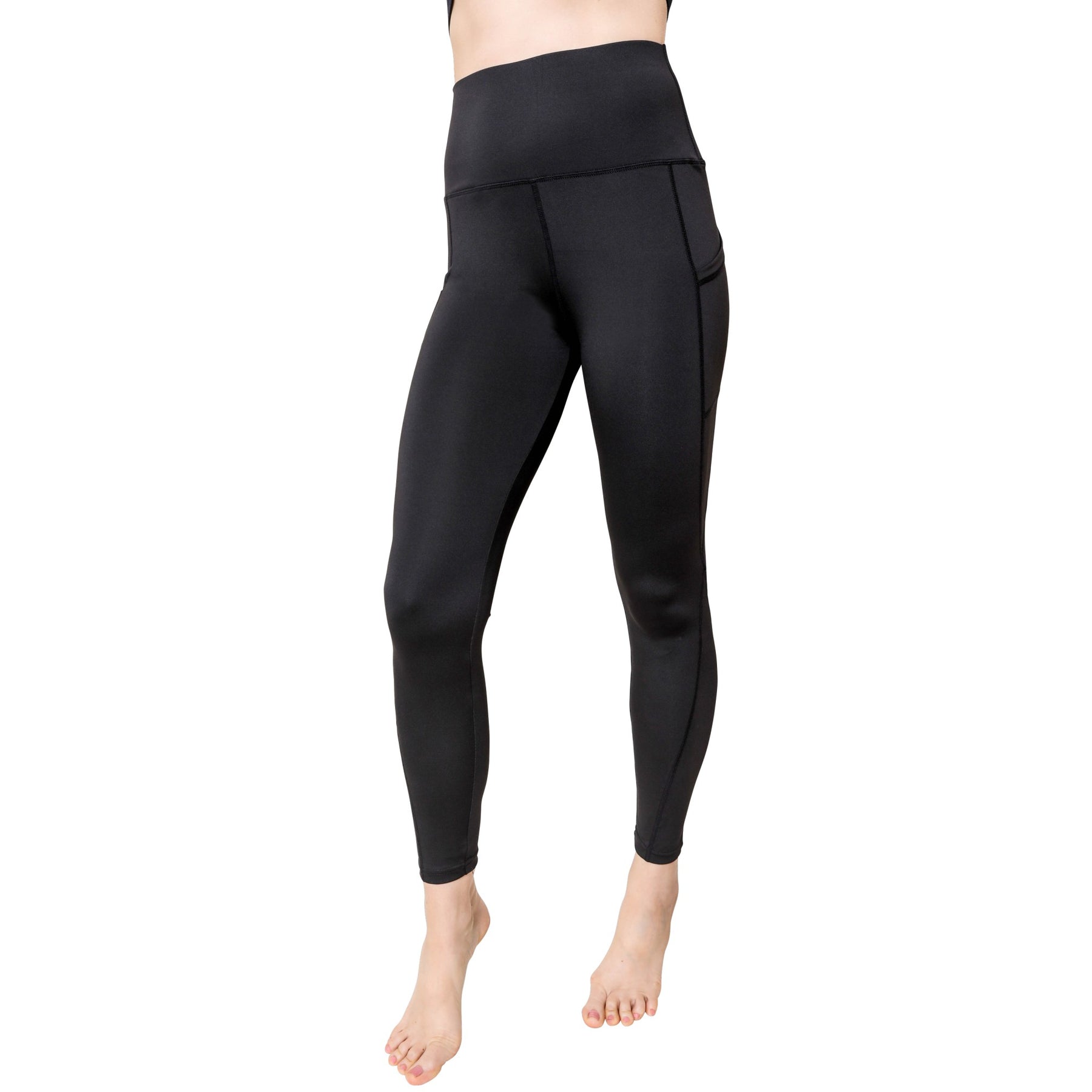 Black Buttery Soft Leggings With Side Pocket