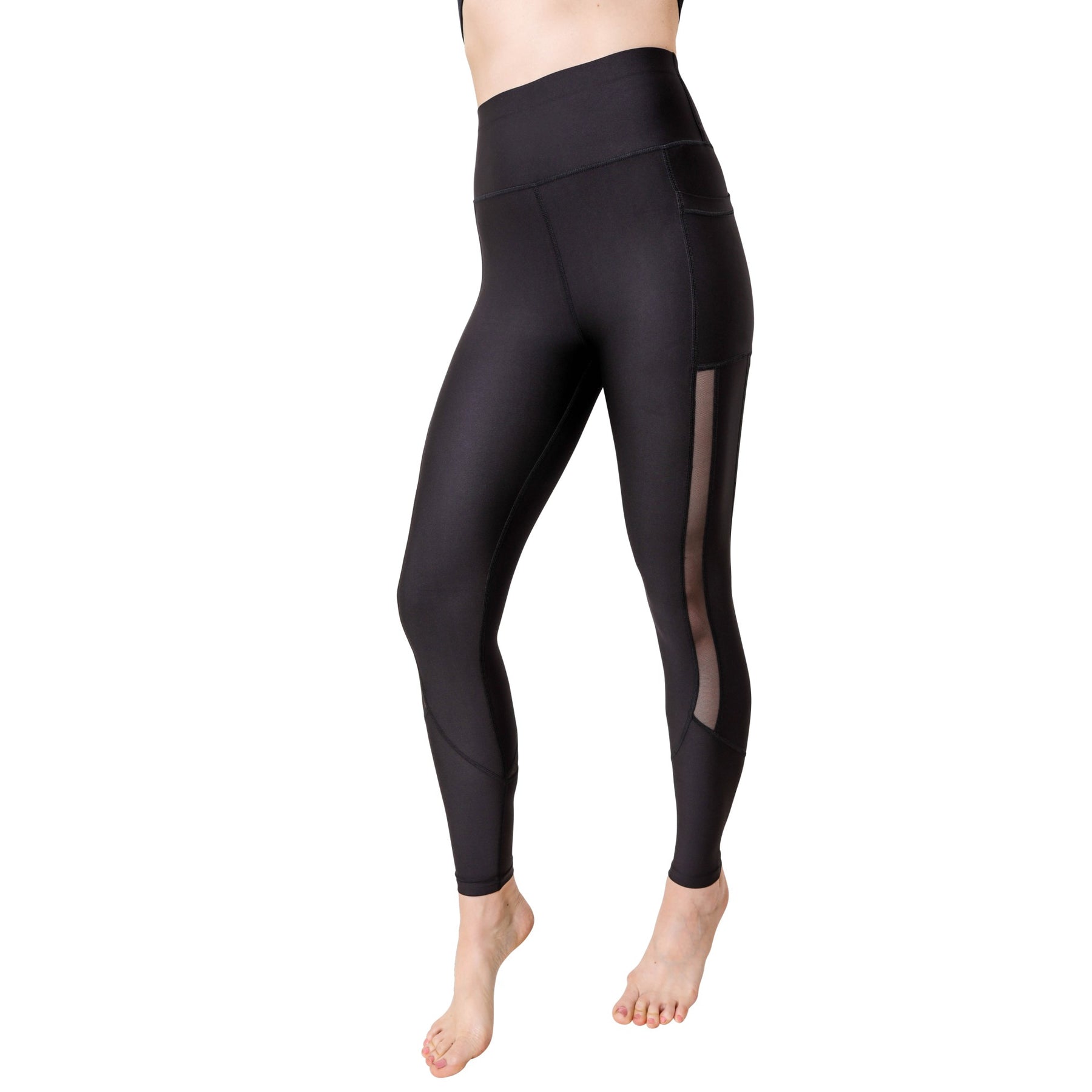 Zenana On Your Mark Full Size High Waisted Active Leggings in Deep