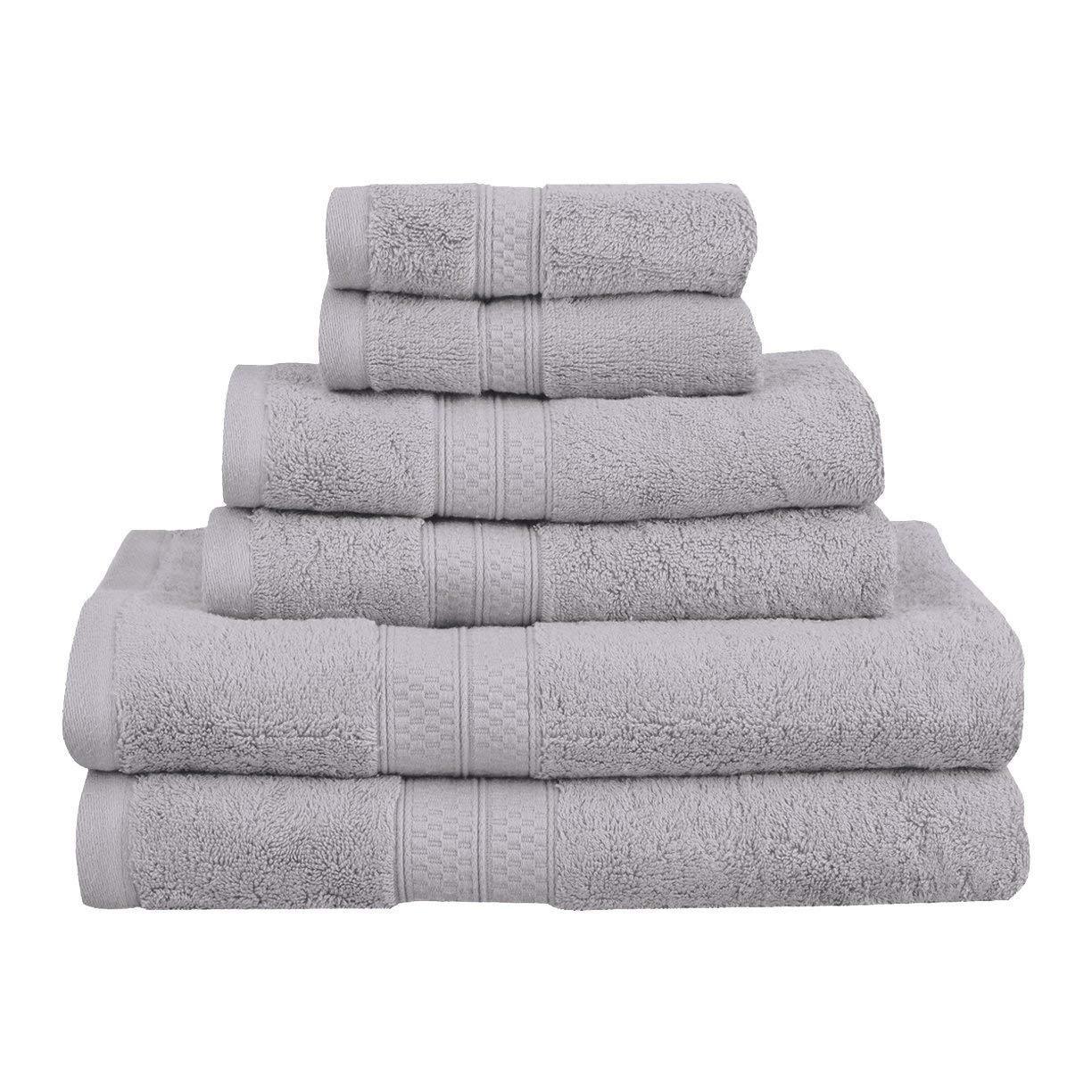 100% Ring Spun Cotton Premium 8 Piece Towel Sets – Down Cotton