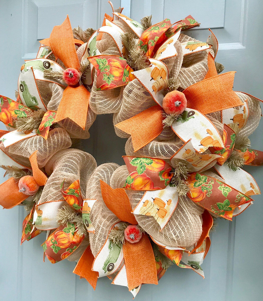 how to decorate a burlap wreath for fall